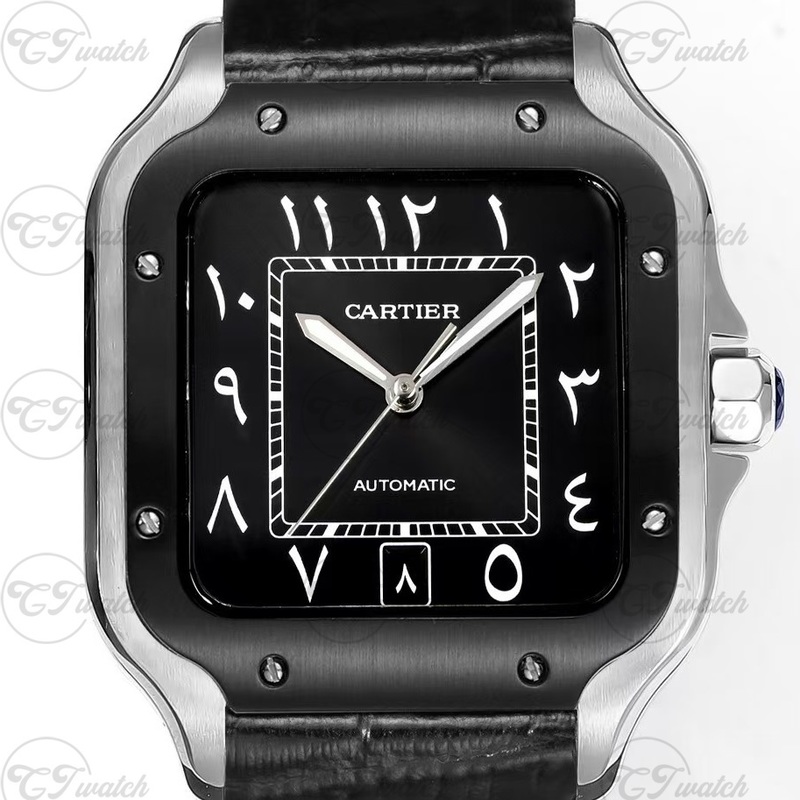 Restoring the Classic: Size and Craft Comparison of the Super Clone Version of Cartier Santos Limited Green Dial