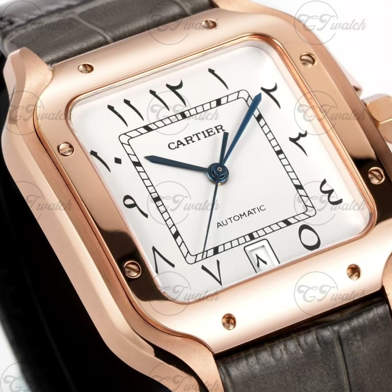 Restoring the Classic: Size and Craft Comparison of the Super Clone Version of Cartier Santos Limited Green Dial