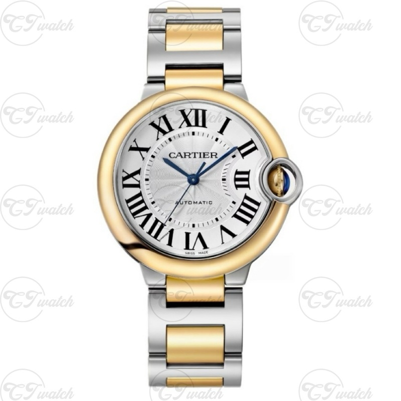 Cartier Ballon Bleu de Cartier 42mm Two-Tone Automatic Watch with Stainless Steel & 18K Yellow Gold Bracelet (Premium 1847 MC Movement, Exquisite Craftsmanship & Timeless Luxury Fusion)