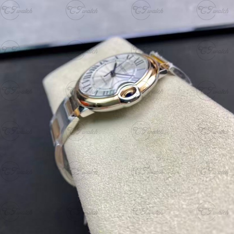 Cartier Ballon Bleu de Cartier 42mm Two-Tone Automatic Watch with Stainless Steel & 18K Yellow Gold Bracelet (Premium 1847 MC Movement, Exquisite Craftsmanship & Timeless Luxury Fusion)