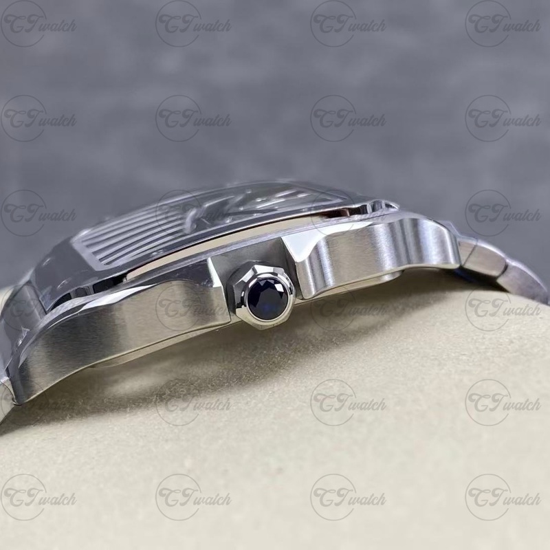 Cartier Santos de Cartier Skeleton 39.8mm Stainless Steel Automatic Watch (Premium 9612 MC Movement, Exquisite Craftsmanship & Iconic Skeletonized Heritage Design)