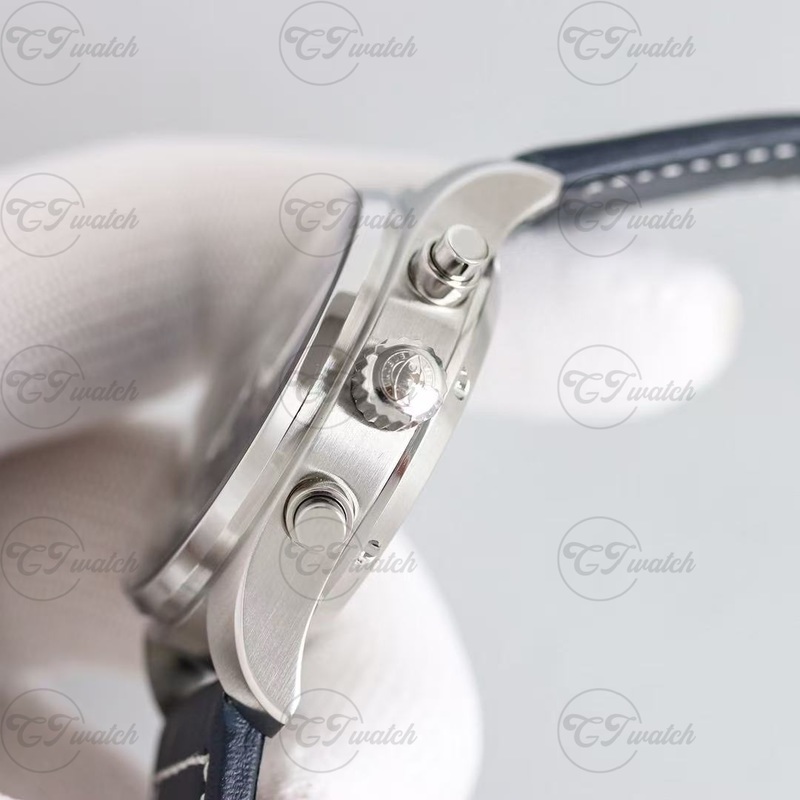 IWC Pilot’s Chronograph 43mm Stainless Steel Watch with Blue Dial (Premium 69385 Calibre Movement, Exquisite Craftsmanship & Iconic Aviation Heritage)