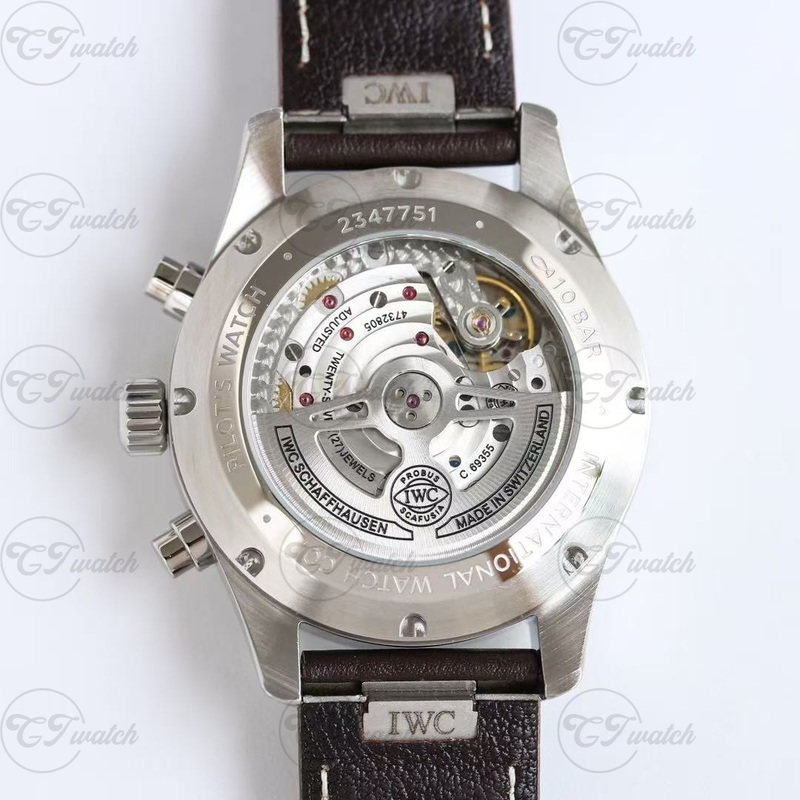 IWC Pilot’s Chronograph 43mm Stainless Steel Watch with green Dial (Premium 69385 Calibre Movement, Exquisite Craftsmanship & Iconic Aviation Heritage)