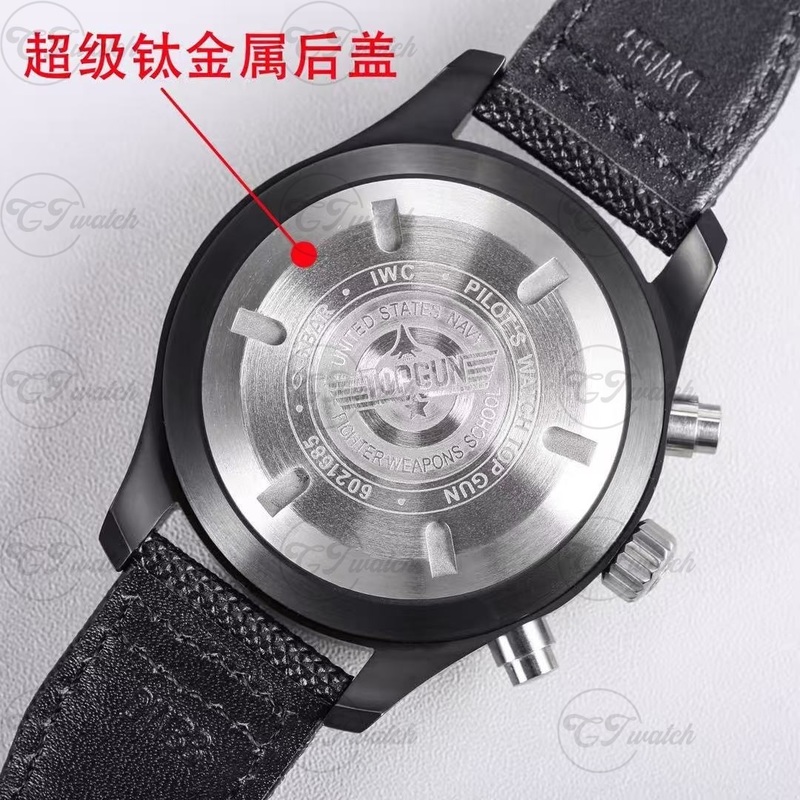 IWC Pilot’s Chronograph 43mm Stainless Steel Watch with black Dial (Premium 69385 Calibre Movement, Exquisite Craftsmanship & Iconic Aviation Heritage)