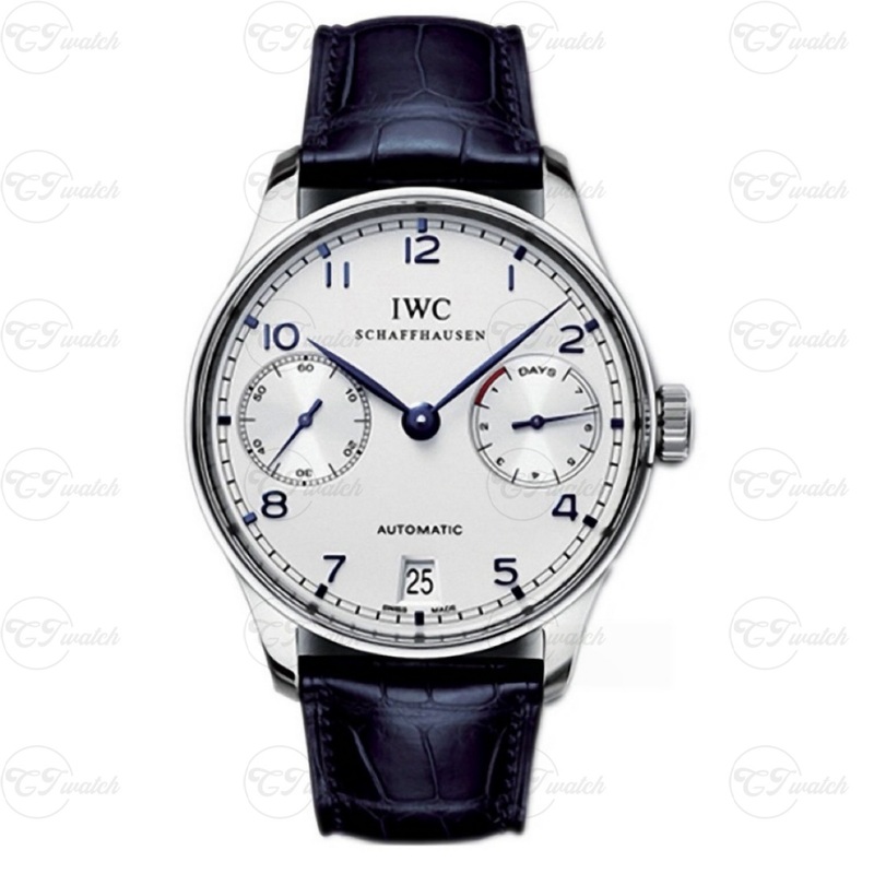IWC Portugieser Automatic 40.4mm Stainless Steel Watch with white Dial (Premium 52010 Calibre Movement, Exquisite Craftsmanship & Timeless Heritage)