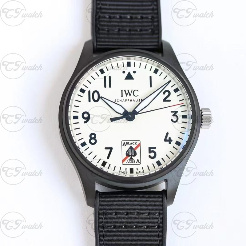 IWC Pilot’s Watch Automatic 41 “Black Aces” Ceramic Watch with Full Lume Dial (Premium 32100 Calibre Movement, Exquisite Craftsmanship & Iconic Aviation Heritage)