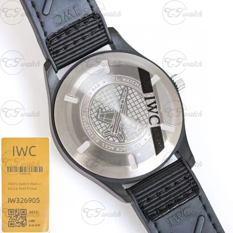IWC Pilot’s Watch Automatic 41 “Black Aces” Ceramic Watch with Full Lume Dial (Premium 32100 Calibre Movement, Exquisite Craftsmanship & Iconic Aviation Heritage)