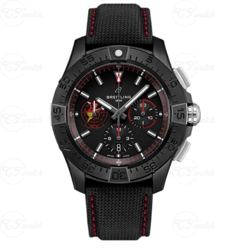 Breitling Chronomat B01 44mm Black Steel Chronograph Watch (Premium B01 Calibre Movement, High-Precision Craftsmanship & Bold Military-Inspired Design)