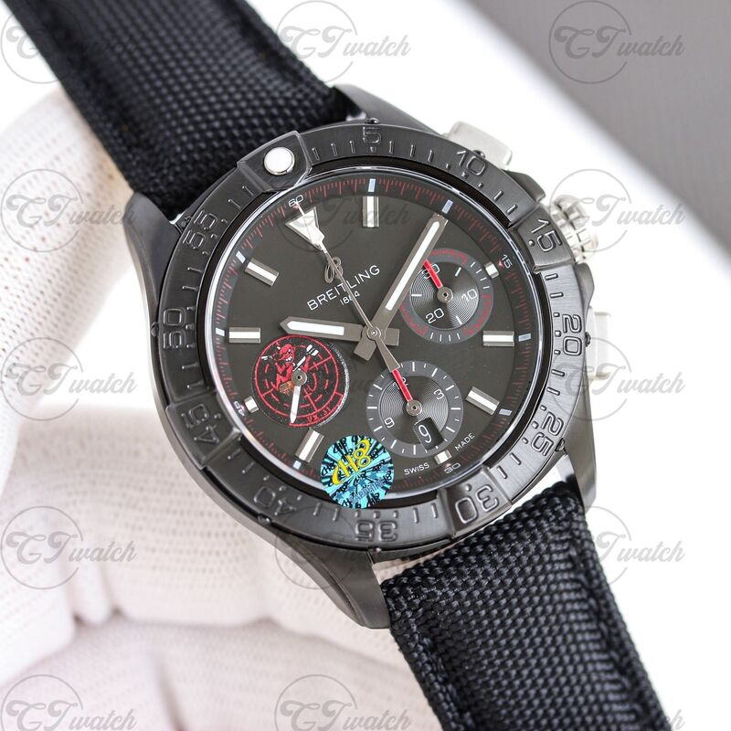 Breitling Chronomat B01 44mm Black Steel Chronograph Watch (Premium B01 Calibre Movement, High-Precision Craftsmanship & Bold Military-Inspired Design)