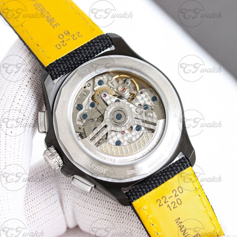 Breitling Chronomat B01 44mm Black Steel Chronograph Watch (Premium B01 Calibre Movement, High-Precision Craftsmanship & Bold Military-Inspired Design)