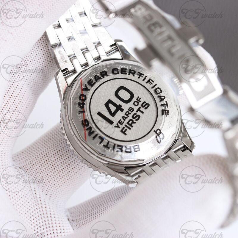 Montre Breitling Navitimer GMT Automatique 41mm en acier inoxydable (Mouvement Calibre 17 Premium, Artisanat de haute précision et Cadran bleu ciel serein, Design aviation)