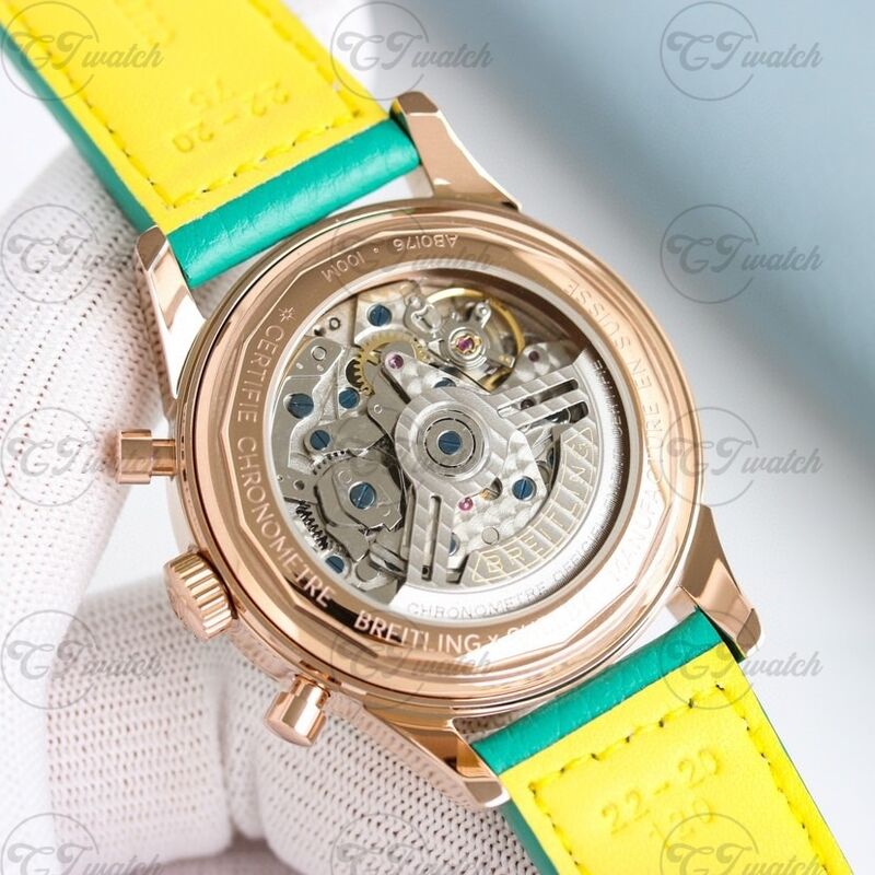 Breitling Top Time B01 42mm Stainless Steel Chronograph (Premium B01 Calibre Movement, High-Precision Craftsmanship & Vibrant Mint-Green Racing Dial Design)