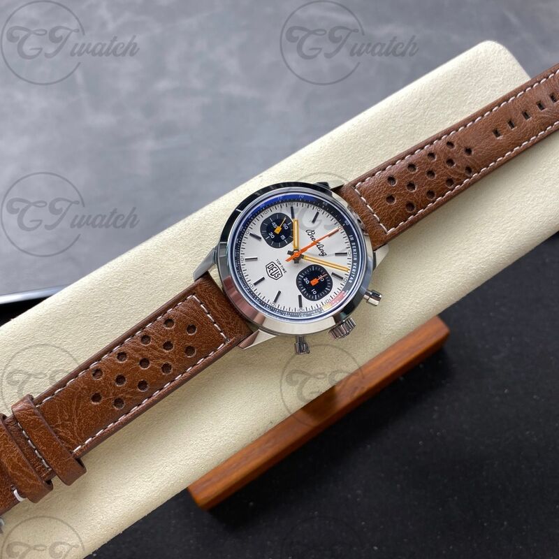 Breitling Top Time B01 Chronographe en acier inoxydable de 42 mm (mouvement de calibre B01 haut de gamme, savoir-faire de haute précision et conception dynamique du cadran de course vert menthe)