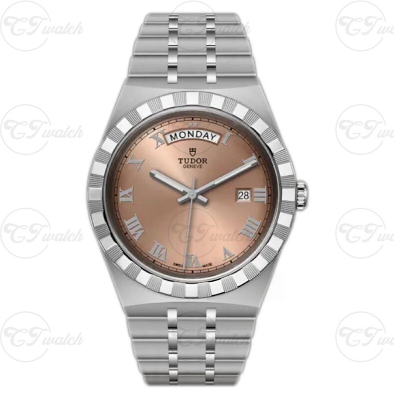 Tudor Royal 38mm Stainless Steel Automatic Watch (Premium Cloned Calibre 2824 Movement, High-Precision Craftsmanship & Elegant Rose-Gold Dial Luxury Design)