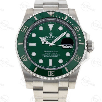 Super Clone Rolex Submariner Watch 116610LV Green Plate 40MM 3135 Movement