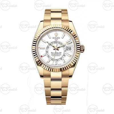 Waterproof Sky Dweller Luxury Rolex Watch Super Clone 42MM Men Automatic Watch