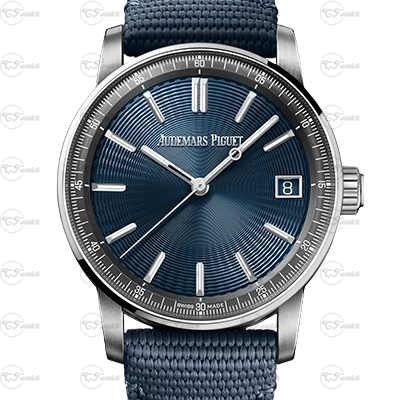 Audemars Piguet Code 11.59 Blue Dial 41mm Automatic Watch Stainless Steel Case Date Display