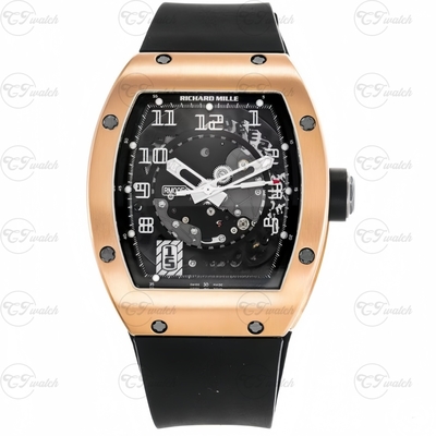 Richard Mille RM010 Automatic Mechanical Luxury Watch – Skeleton Dial, Sapphire Glass, Waterproof
