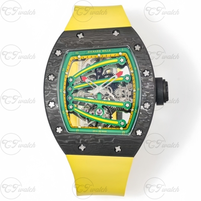 Richard Mille RM61-01 Automatic Mechanical Luxury Watch – Skeleton Dial, Sapphire Glass, Waterproof