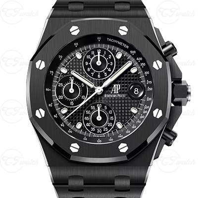 Audemars Piguet Royal Oak Offshore 44mm Automatic Chronograph Watch Caliber 3126 Black Ceramic Case Sapphire Glass Luxury Sport
