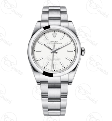  Oyster Steel Men's Watch Clone Luxury Watch Oyster Perpetual Watch Silver Dial