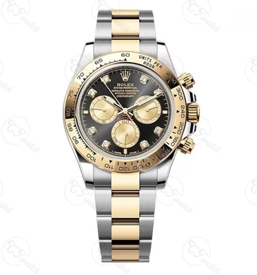 M126508-006 Daytona 40mm gold black dial  4131 automatic men's watch 