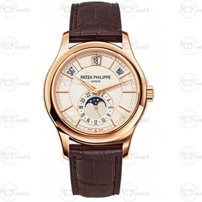 Patek Philippe 5205G rose Gold whiteDial Annual Calendar Automatic Super Clone Luxury Watch Men