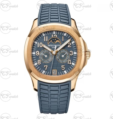 Patek Philippe 5261R Rose Gold Aquanaut Annual Calendar Travel Time Super Clone Automatic Luxury Watch Men