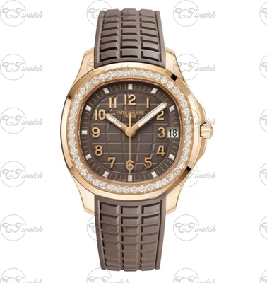 Patek Philippe Aquanaut 5268 White Gold blown Dial Luce Automatic Super Clone Luxury Watch Women