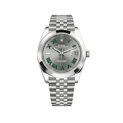 Rolex Datejust 126300 ‘Wimbledon’ Stainless Steel Slate Dial Jubilee